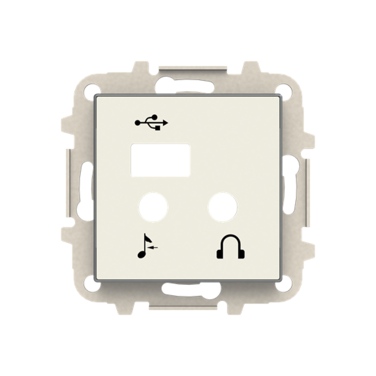 Cover plate USB Central cover plate White - Sky Niessen