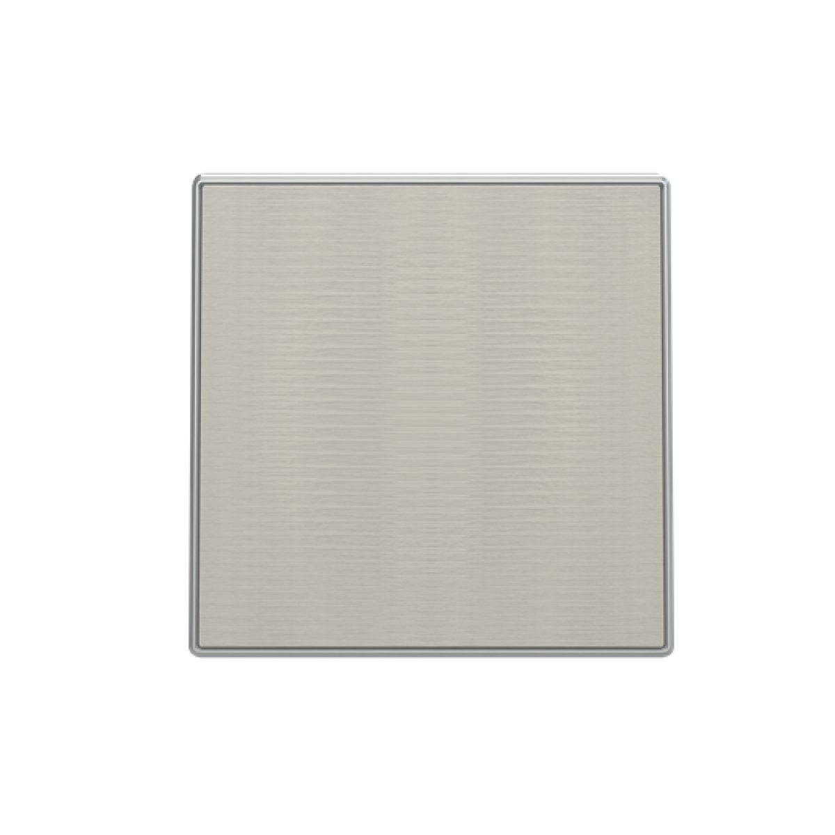 Cover plate Cable outlet with Without imprint Stainless steel - Sky Niessen