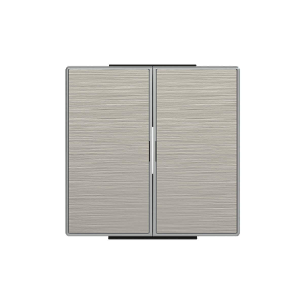 Rocker Without imprint for Switchpush button, Two-part rocker Stainless steel - Sky Niessen