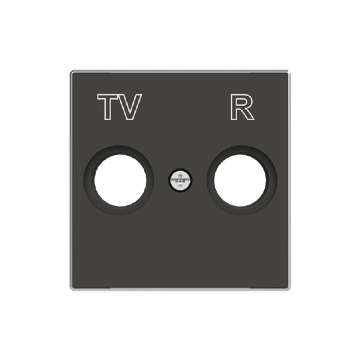 Cover plate SAT 1 gang Black - Sky Niessen