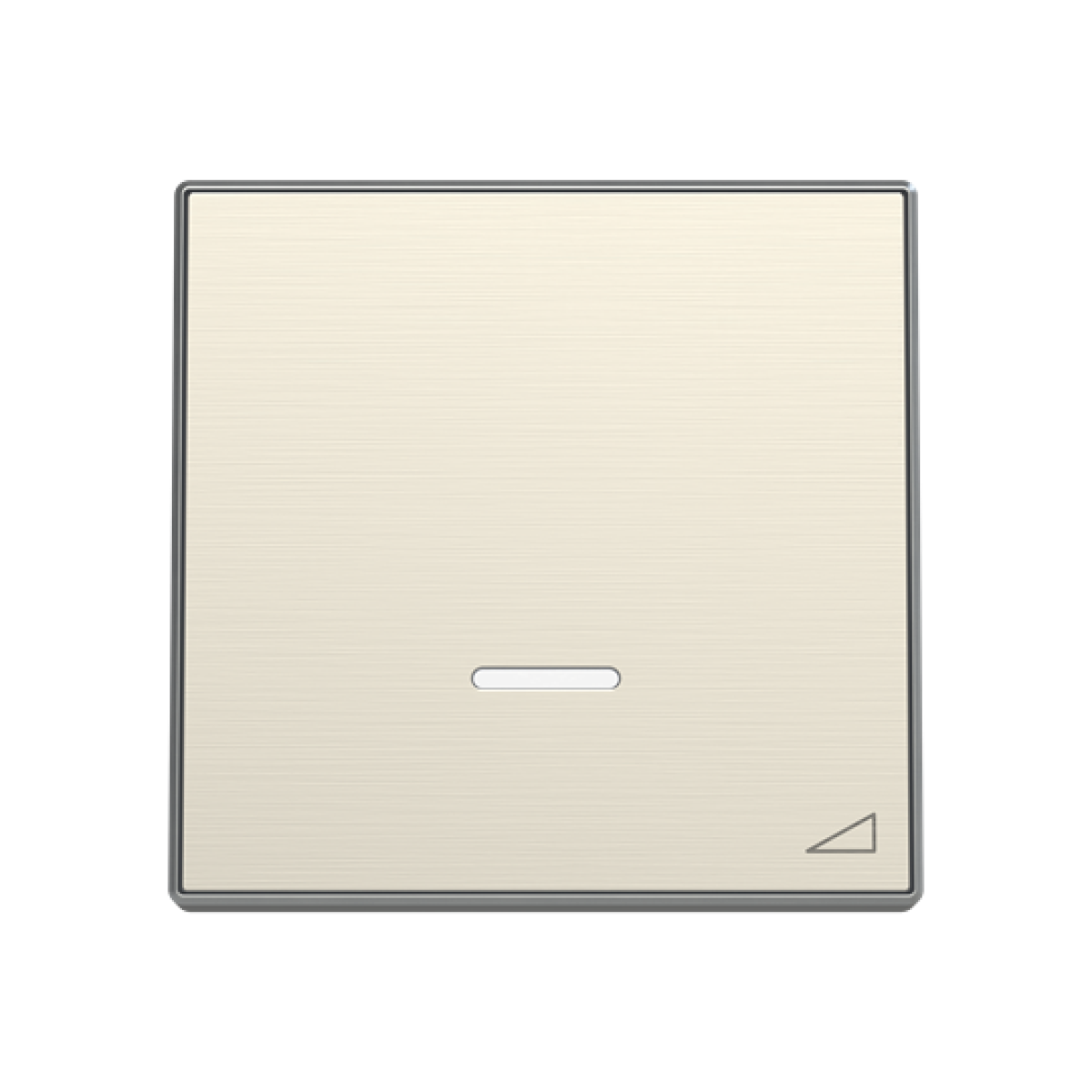 Cover dimmer Without imprint for Switchdimmer Single push button Stainless steel - Sky Niessen