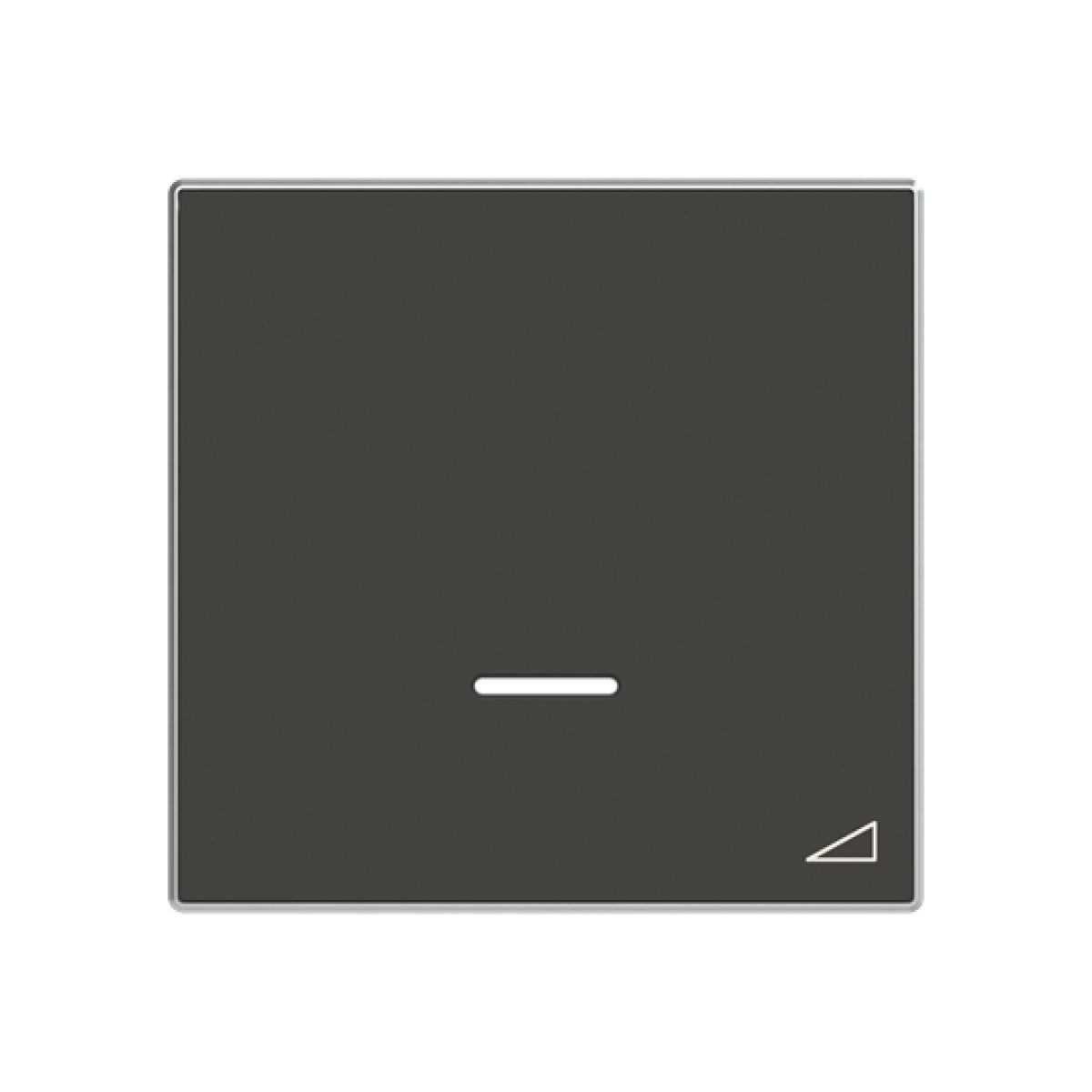 Cover dimmer Without imprint for Switchdimmer Single push button Black - Sky Niessen