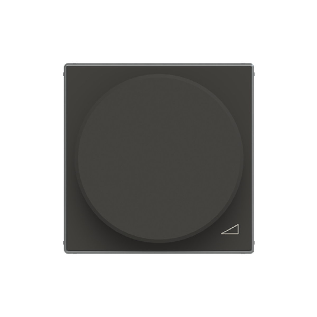 Cover plate Without imprint for Dimmer Turn button Black - Sky Niessen