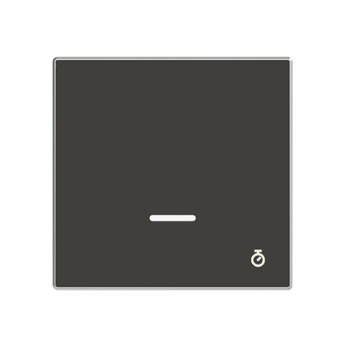 Cover plate Time indication for Time switch Central cover plate Black - Sky Niessen