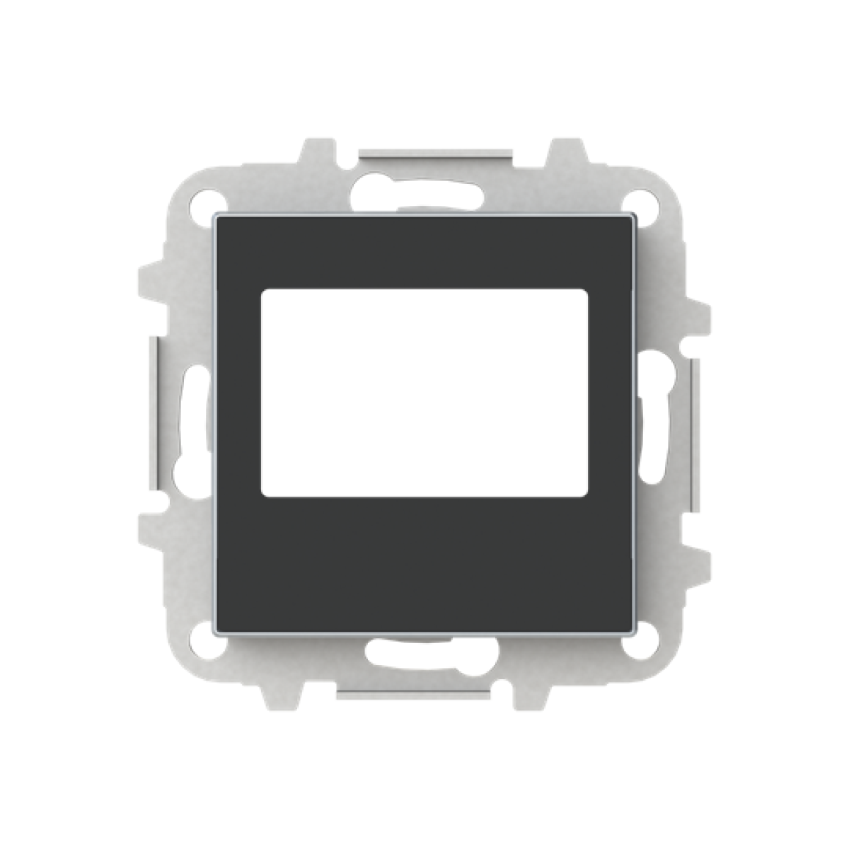 Cover plate Radio receiver Central cover plate Black - Sky Niessen