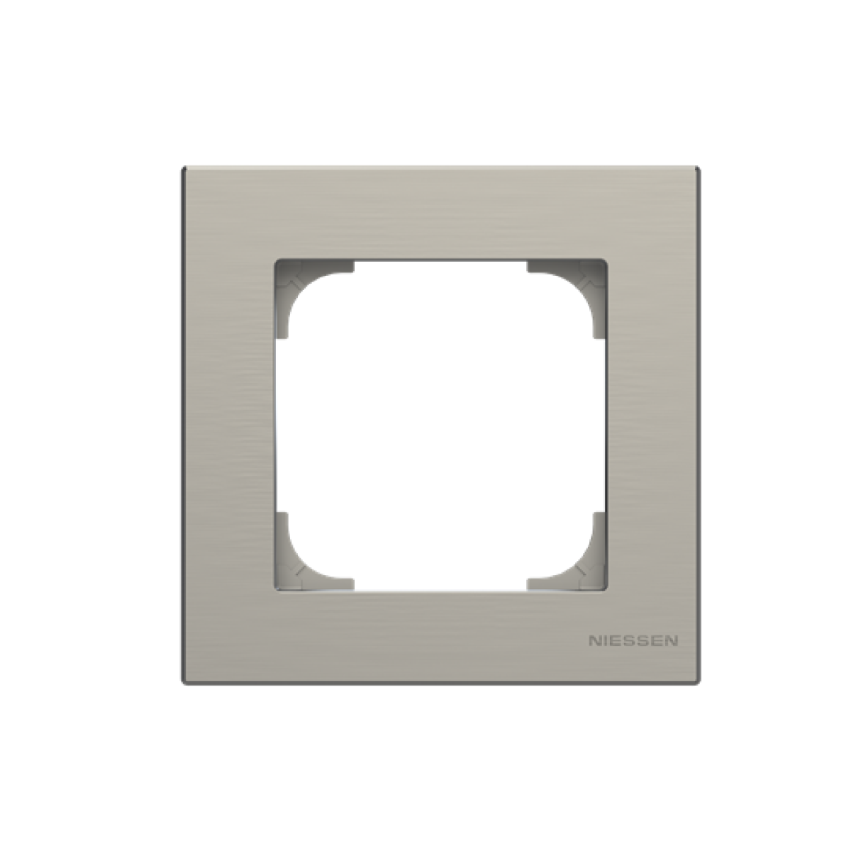 Frame 1-gang Stainless steel - Sky Niessen