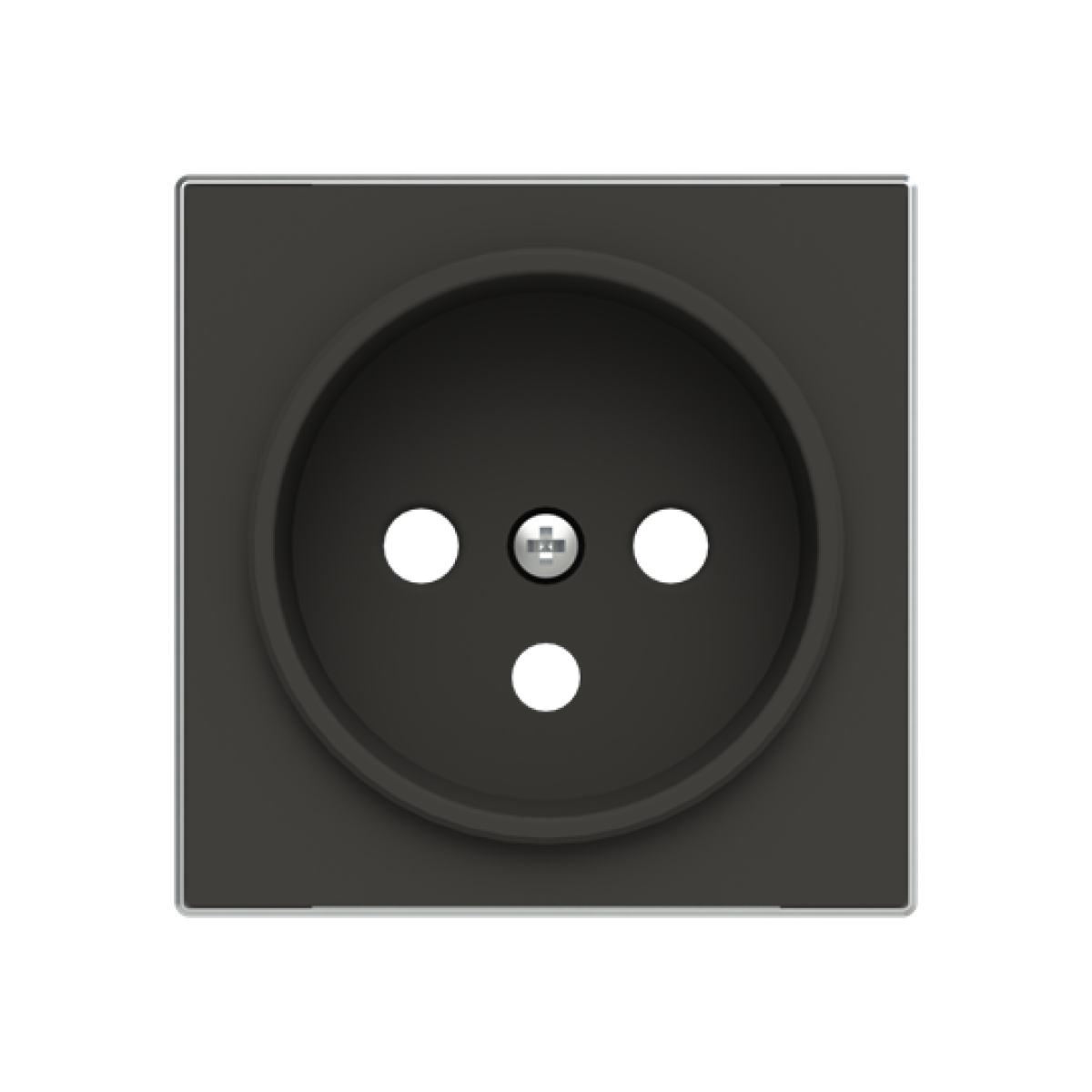 Cover socket outlet Without imprint Black - Sky Niessen