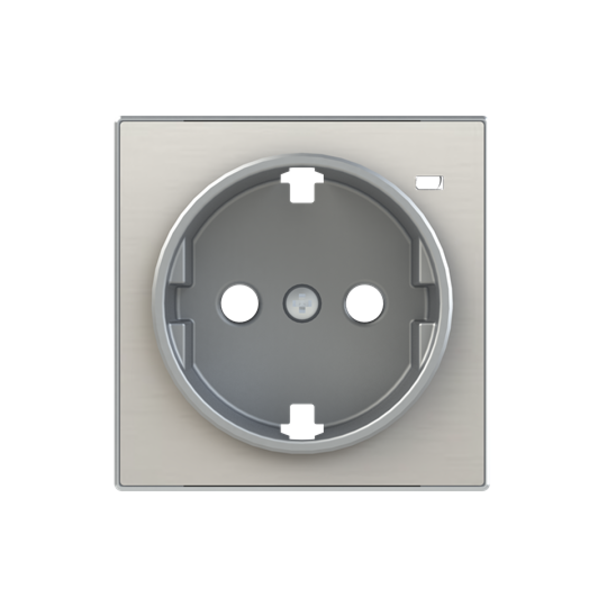 Cover socket outlet Without imprint Stainless steel - Sky Niessen