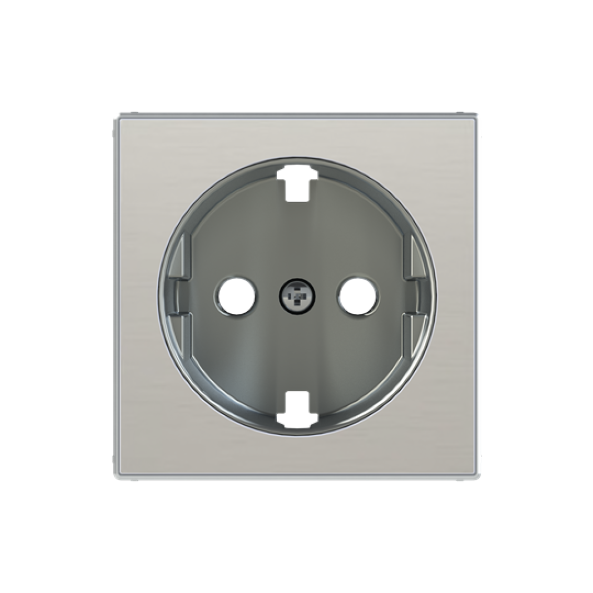Cover socket outlet Without imprint Stainless steel - Sky Niessen