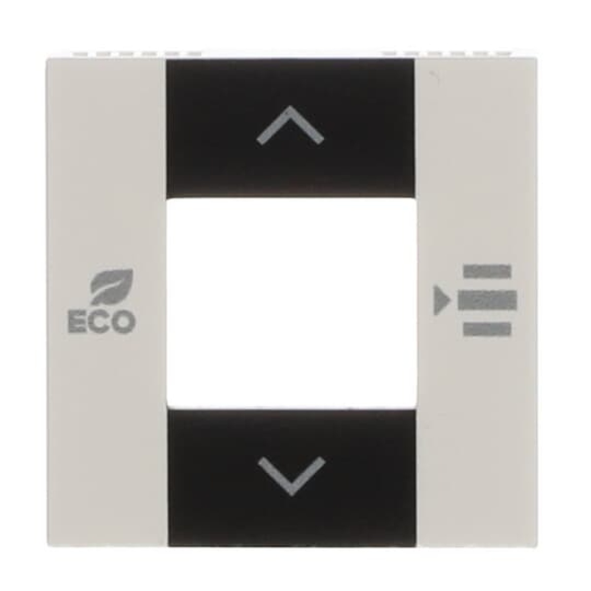 Cover plate Various symbols for Thermostat Central cover plate White - Zenit