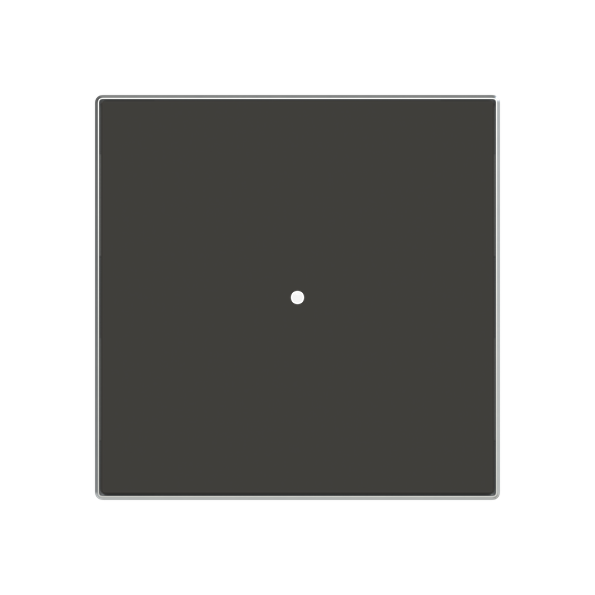 Cover plate Without imprint for Switchpush button Single push button Black - Sky Niessen