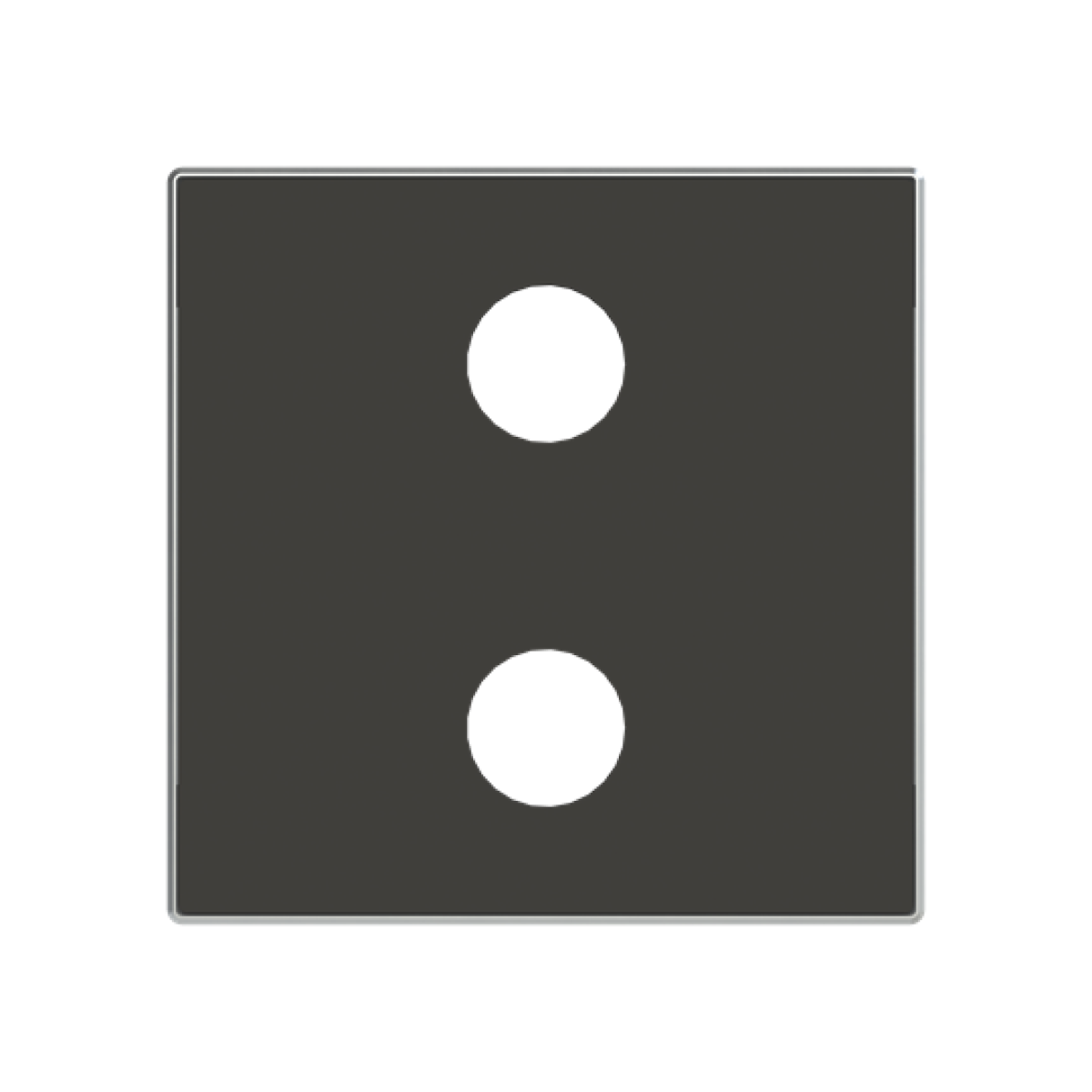 Cover plate Cinch 1 gang Black - Sky Niessen