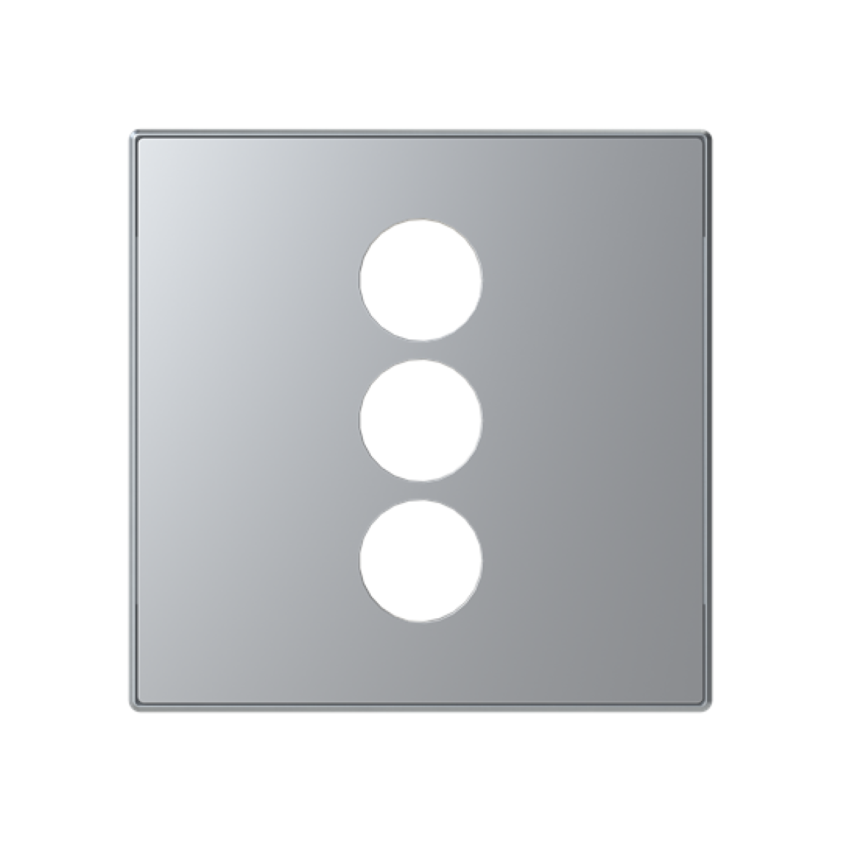 Cover plate CinchS-Video 1 gang Silver - Sky Niessen