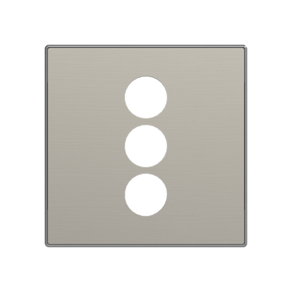 Cover plate CinchS-Video 1 gang Stainless steel - Sky Niessen