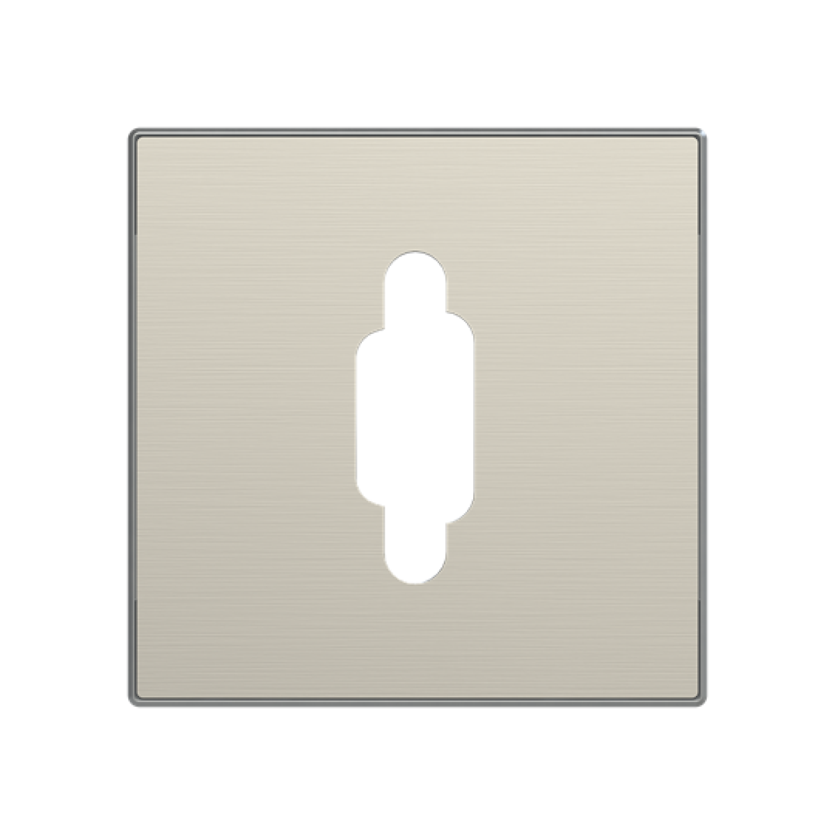Cover plate VGA 1 gang Stainless steel - Sky Niessen