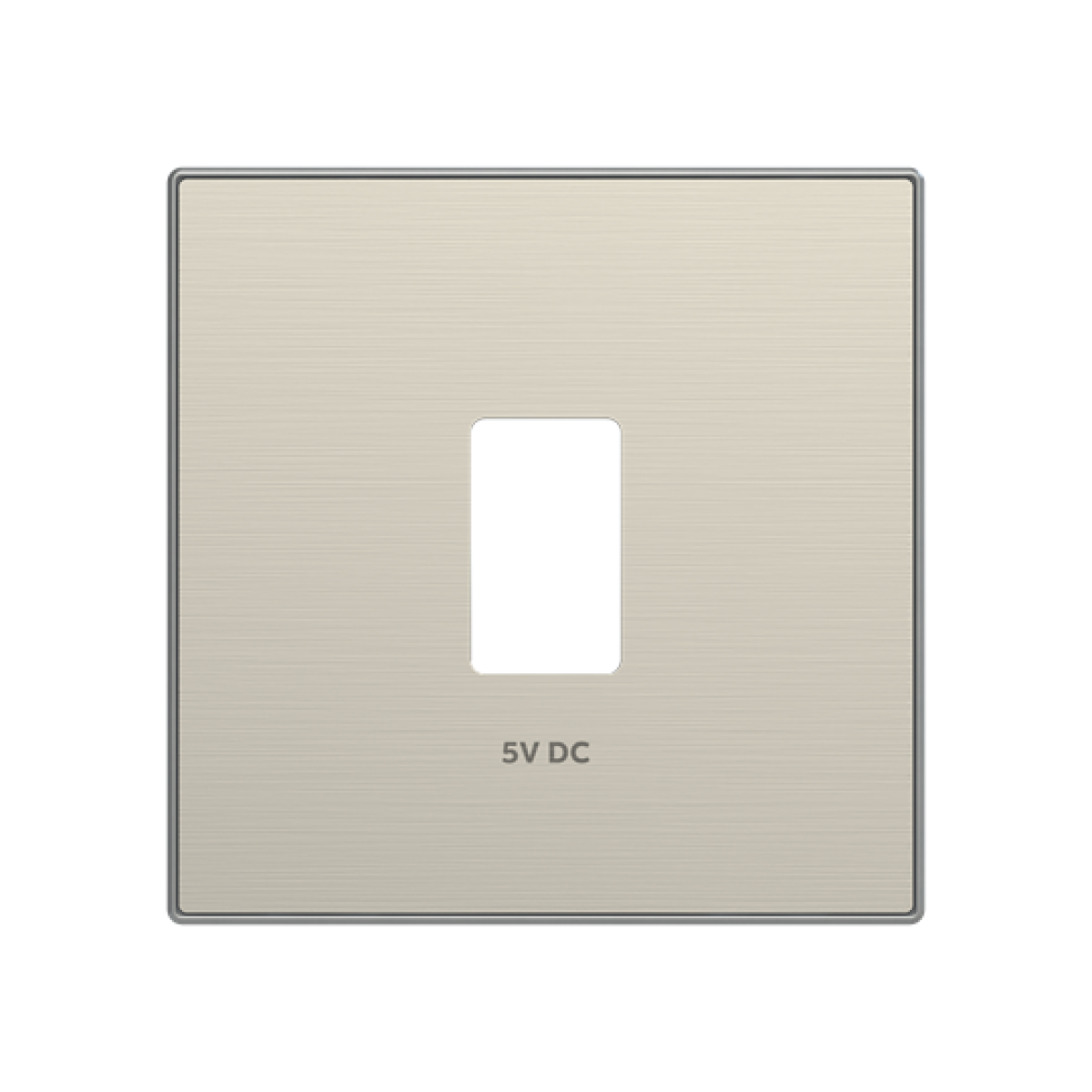 Cover USB charger USB 1 gangs Stainless steel  - Sky Niessen