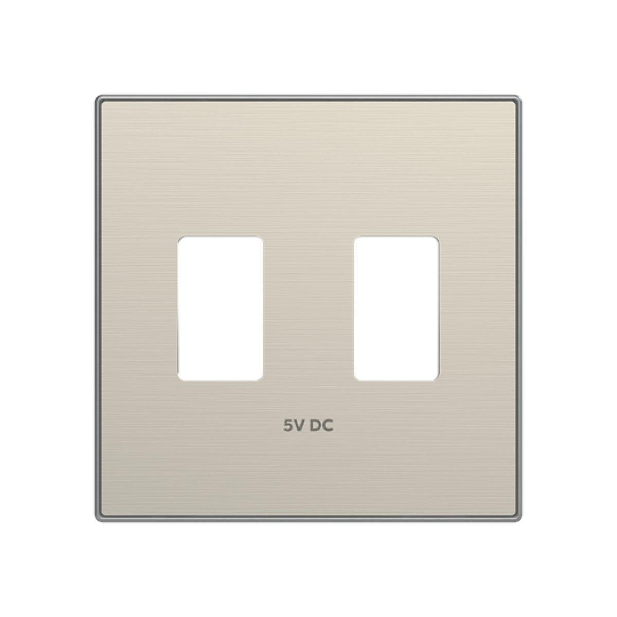 Cover USB charger USB 1 gangs Stainless steel  - Sky Niessen