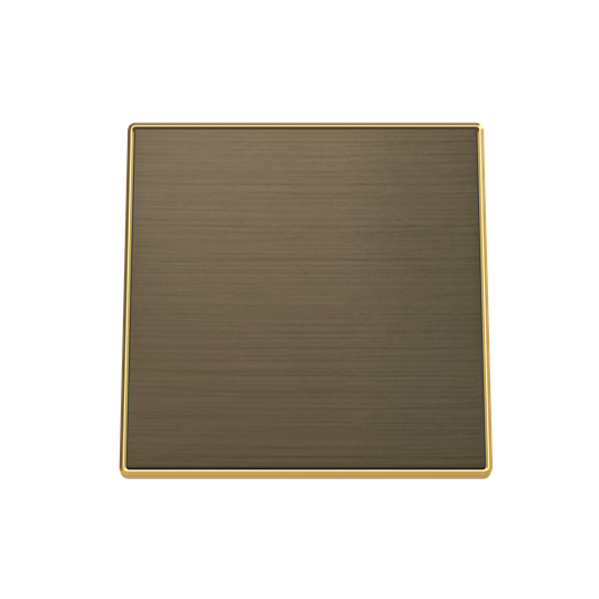 Cover plate Cable outlet with Without imprint Gold - Sky Niessen