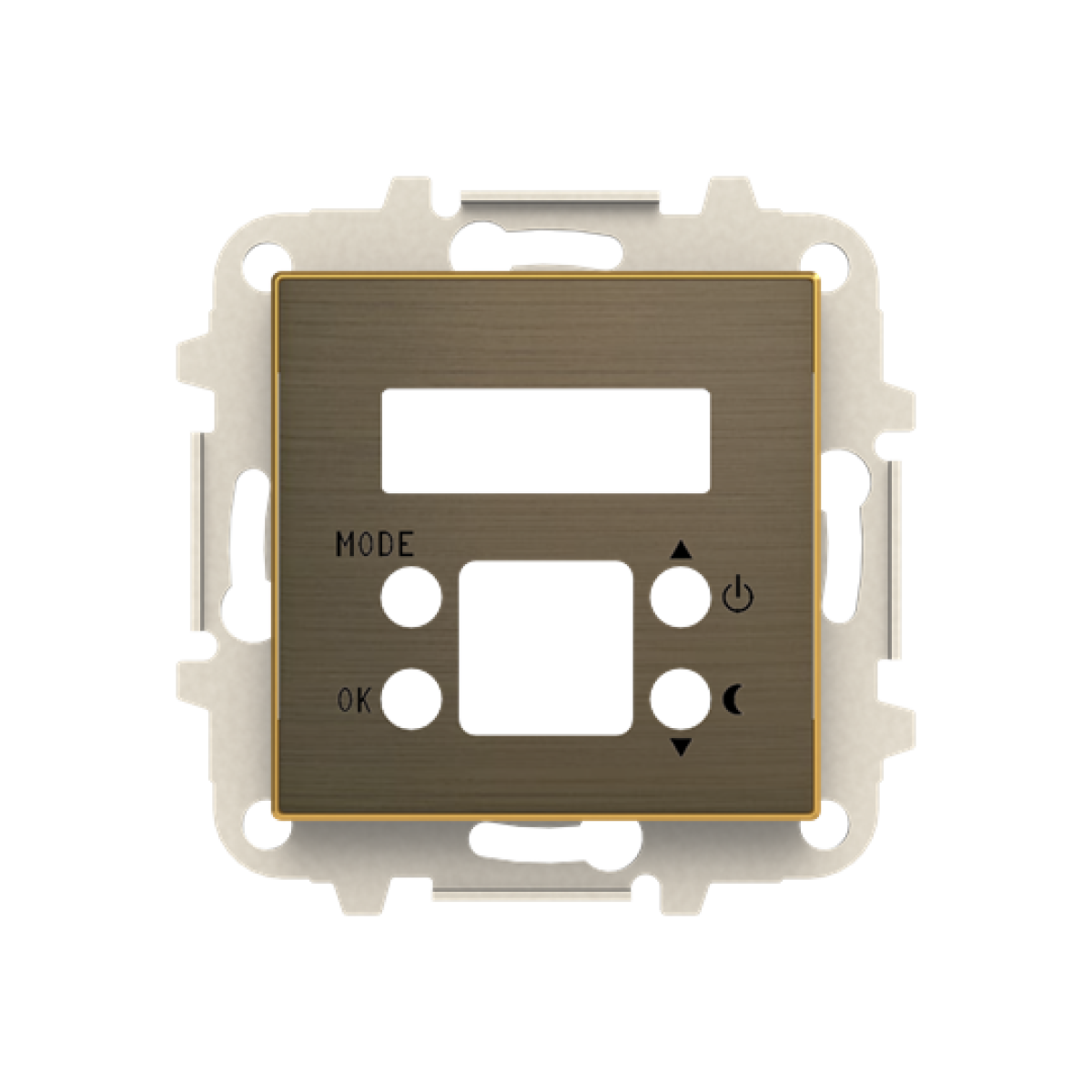 Cover thermostat for Thermostat Central cover plate Gold - Sky Niessen