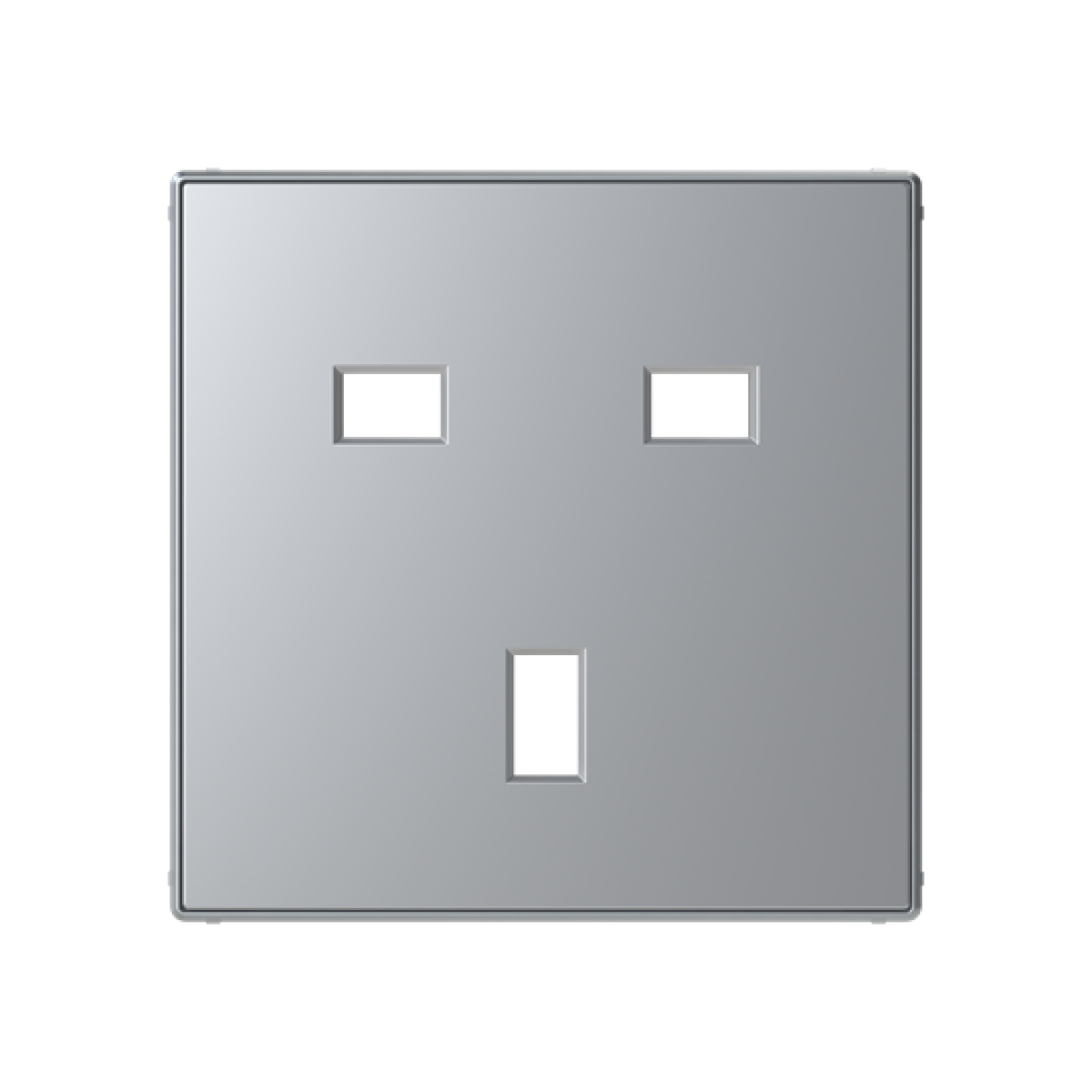 Cover socket outlet Without imprint Socket outlet Silver  - Sky Niessen