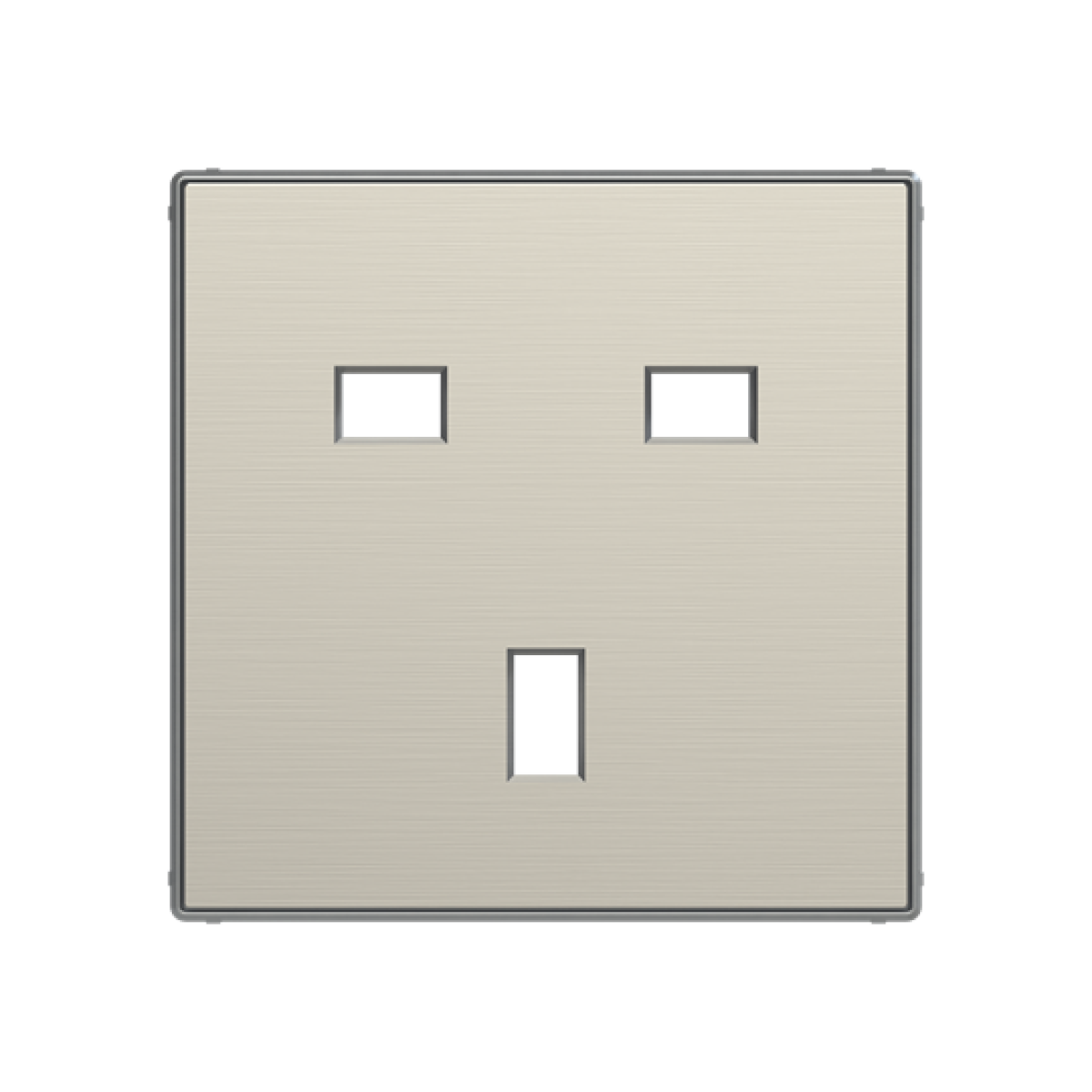 Cover socket outlet Without imprint Socket outlet Stainless steel  - Sky Niessen