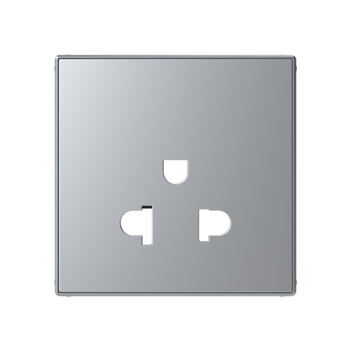 Cover socket outlet Without imprint Silver - Sky Niessen