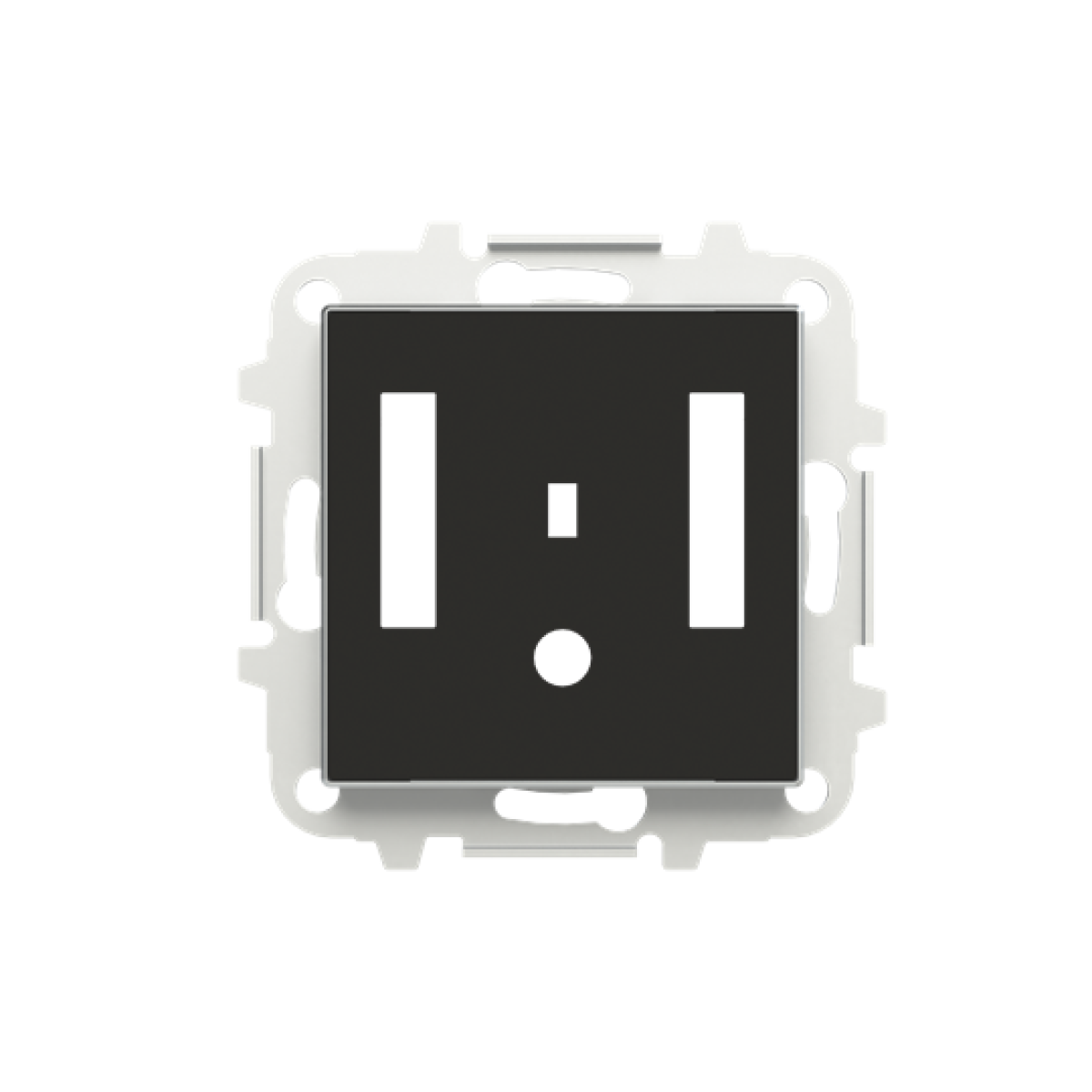 Cover plate Loudness control Central cover plate Black - Sky Niessen