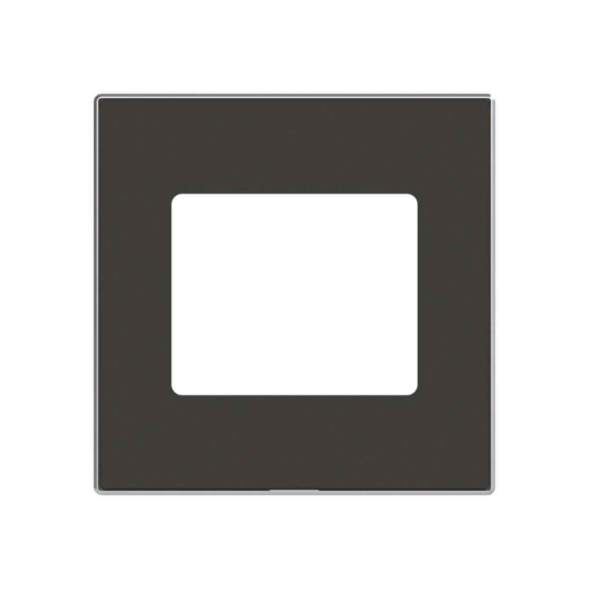 Cover sound Sound control Central cover plate Black - Sky Niessen