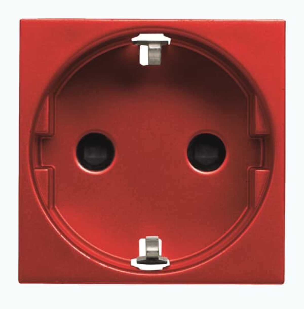 Socket outlet insertcover Without imprint Red - Zenit