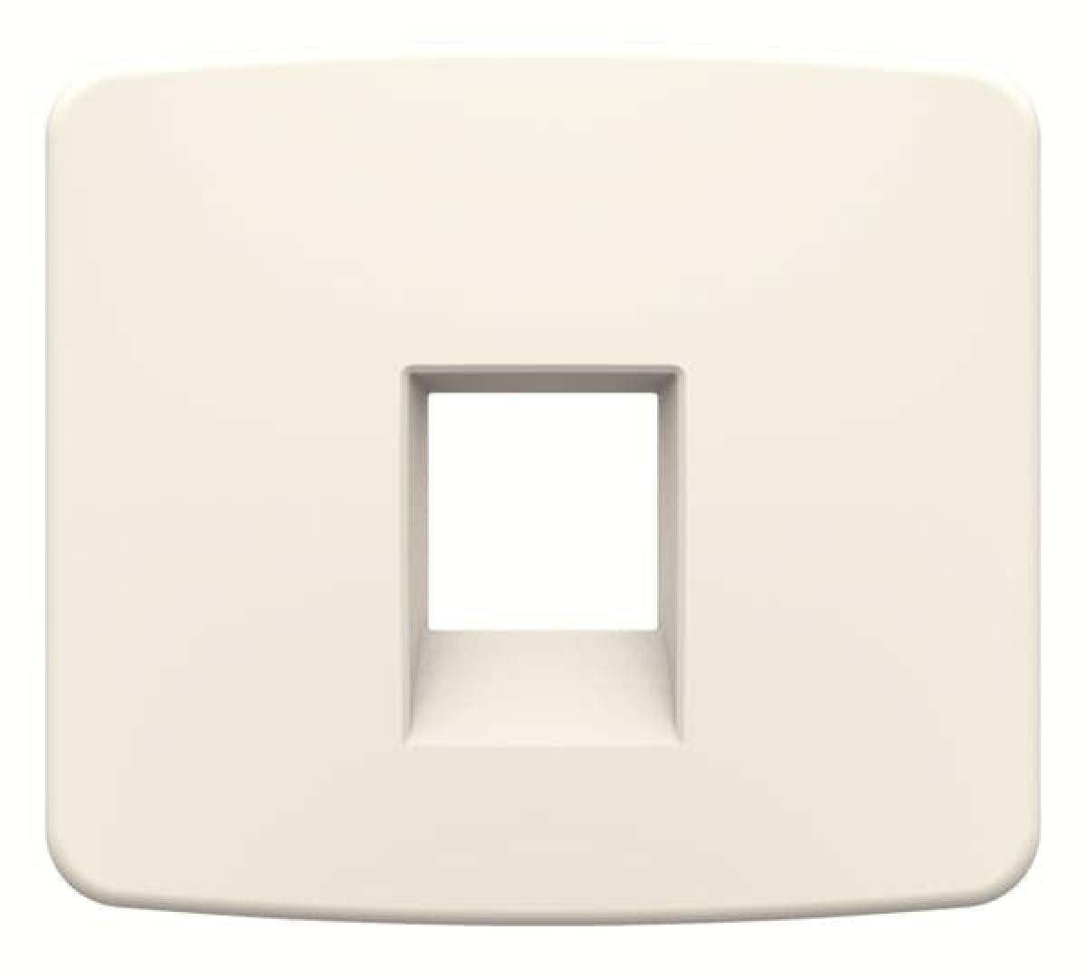 Cover plate Data connection 1 gang Alpine white - Arco