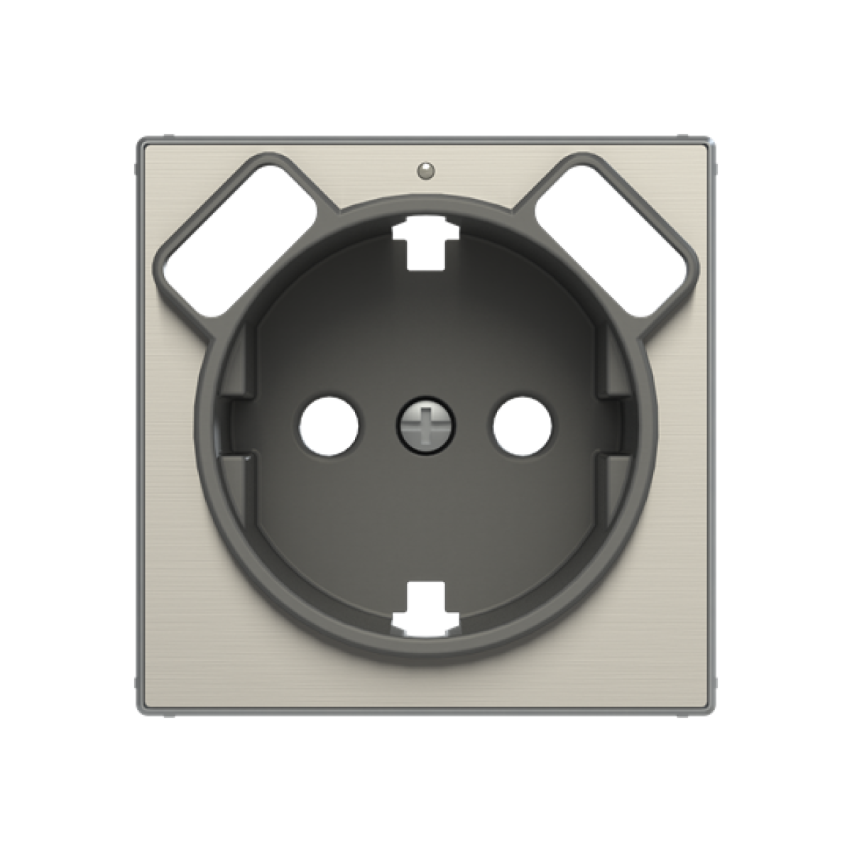 Cover socket outlet Without imprint Stainless steel - Sky Niessen