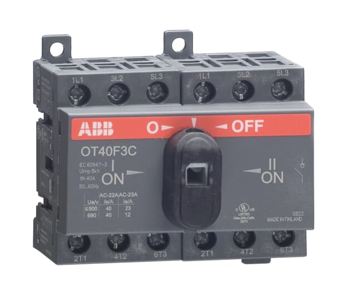 OT40F3C CHANGE-OVER SWITCH