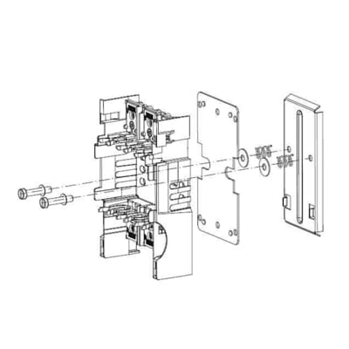 DR-XLP00-2R DIN rail snap on kit