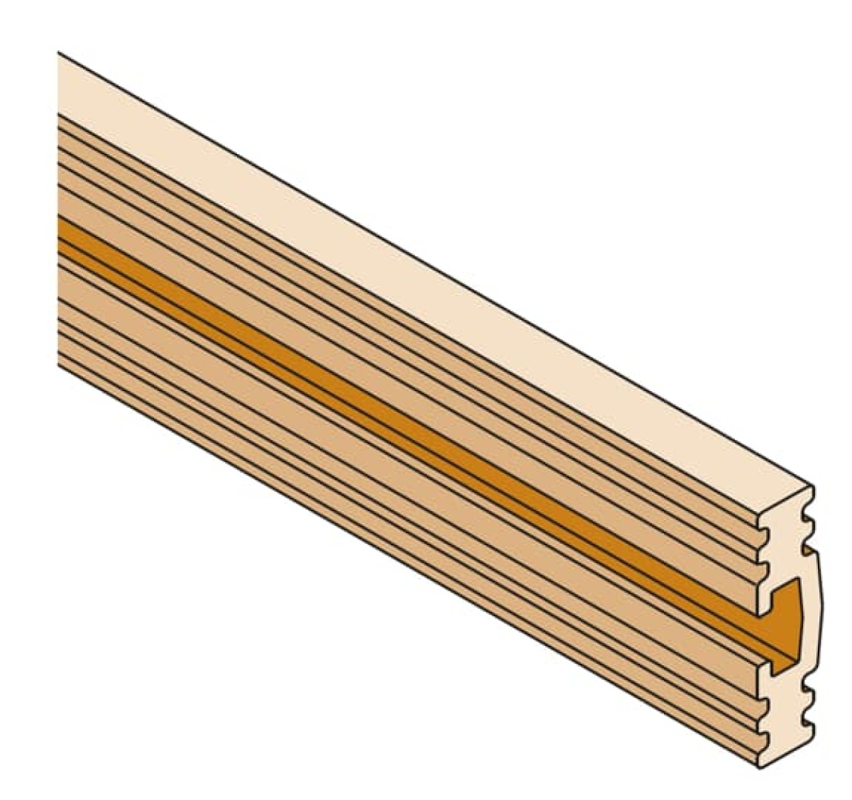 SHAPED COPPER BUSBAR In 800A L1750MM