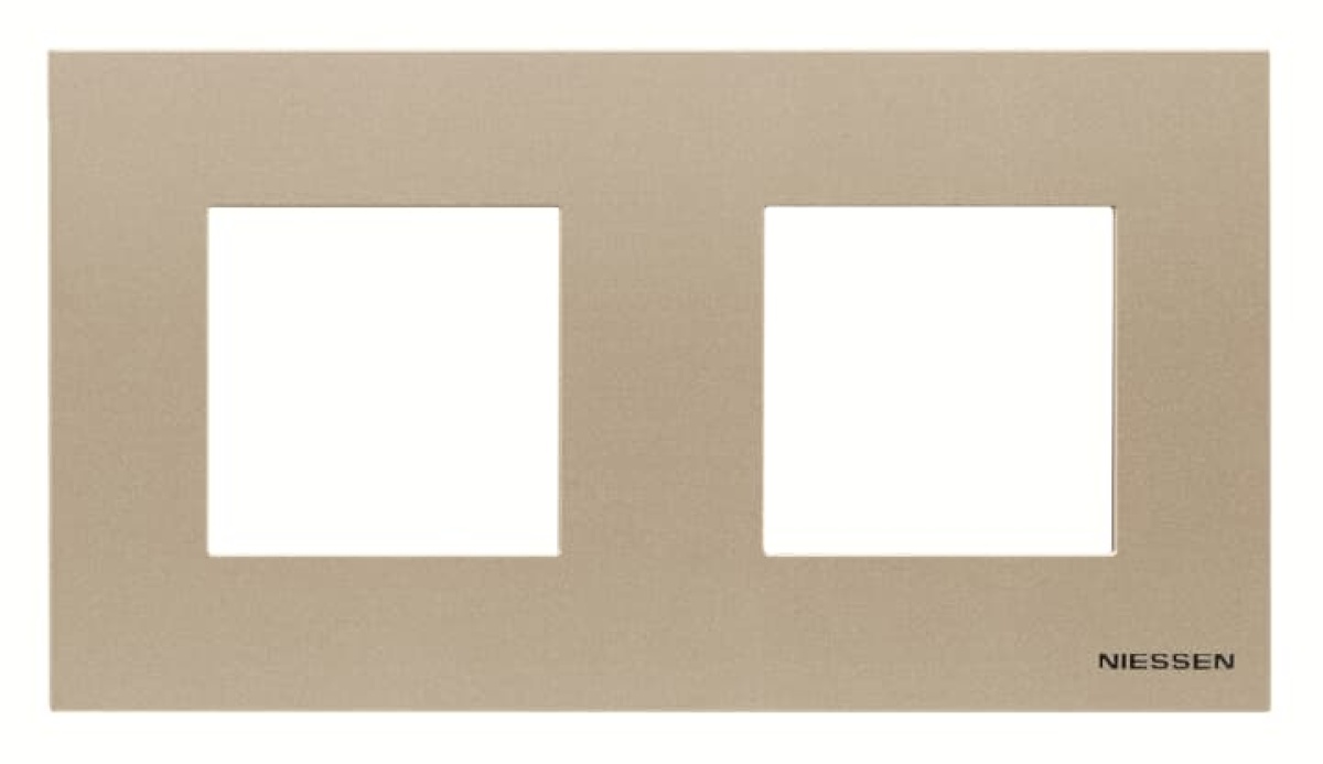 Frame 2-gang IP44 2gang Champagne - Zenit