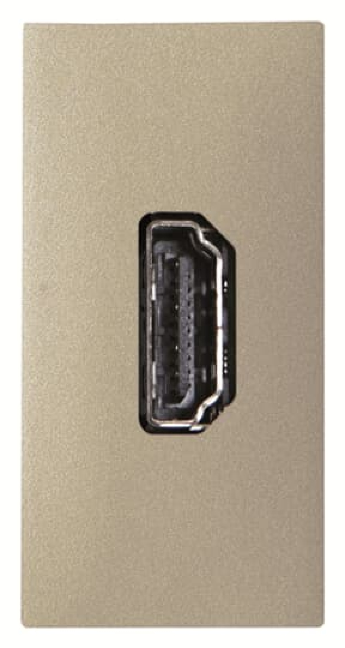 HDMI female-female connection unit - 1M - Champagne HDMI 1 gang Champagne - Zenit