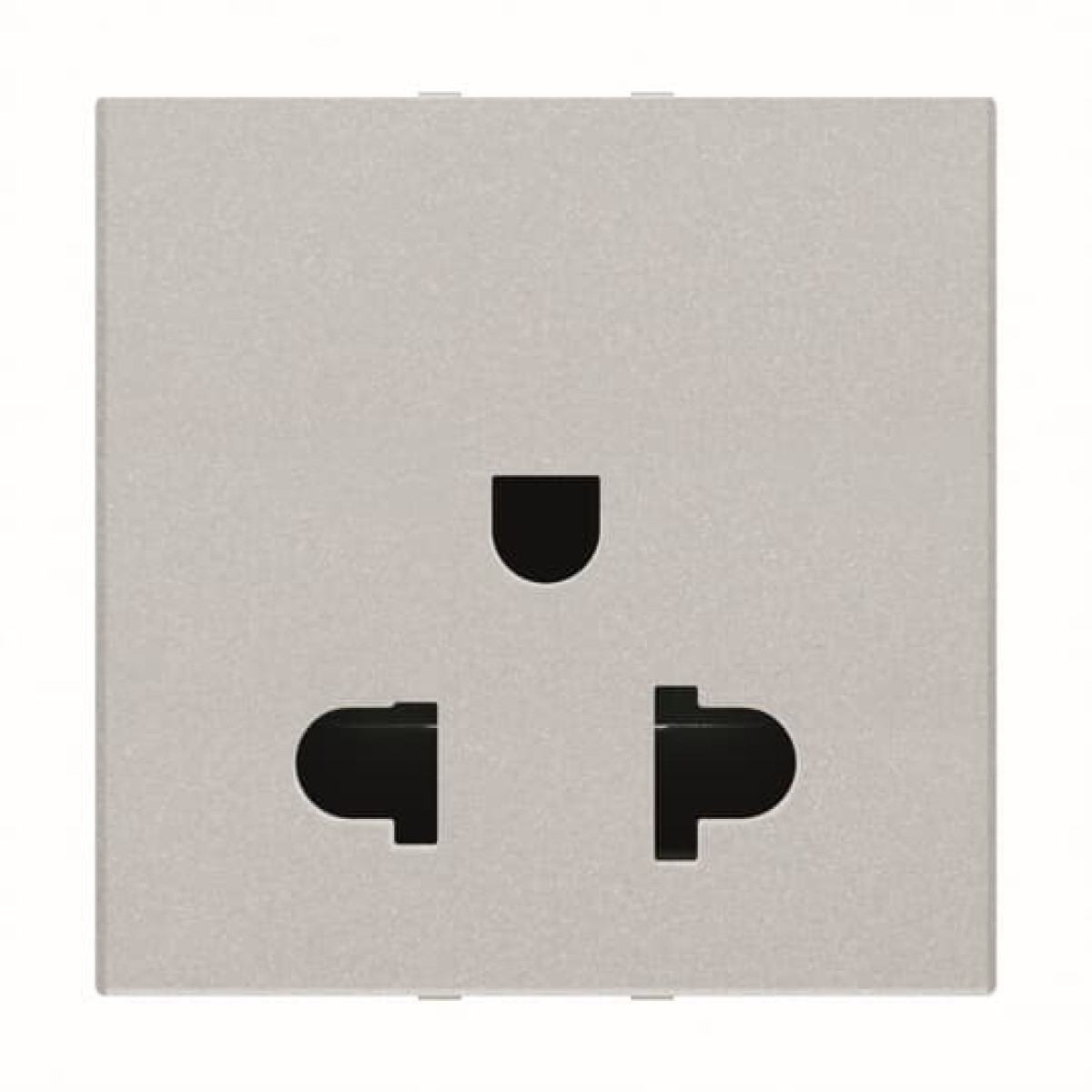 Socket outlet insertcover Without imprint Silver - Zenit