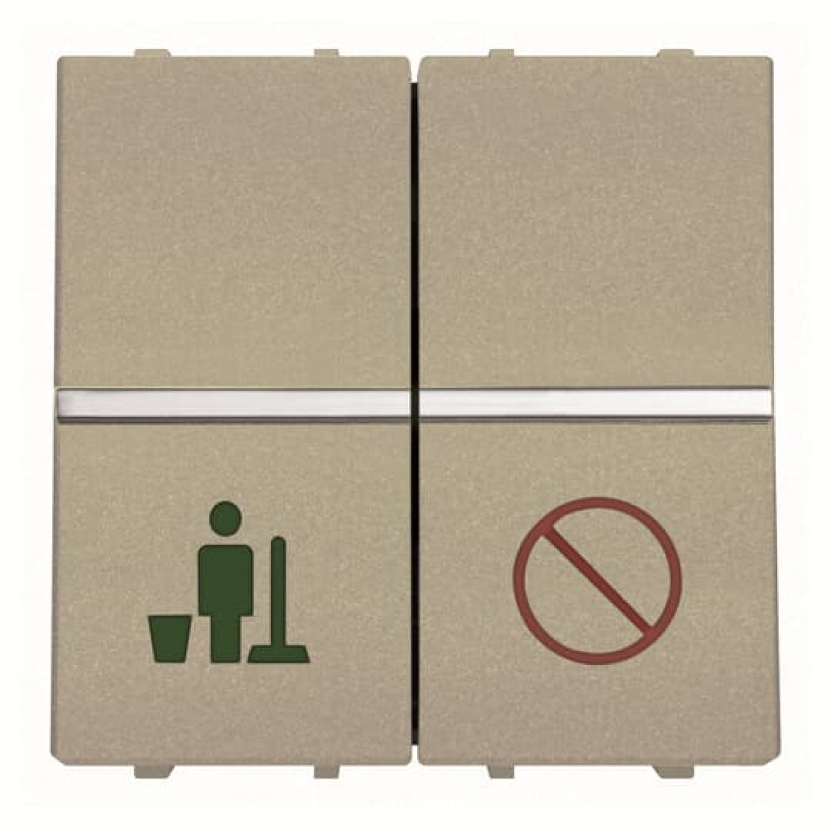 DNDMUR room with LED exchangeable 2 rocker Champagne - Zenit