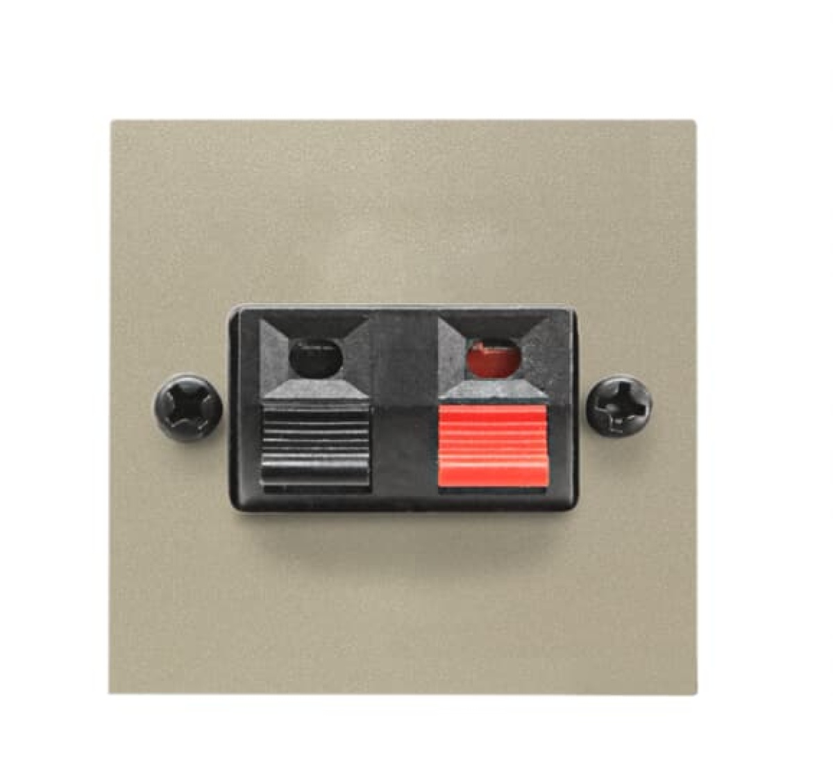 Speaker outlet Loudspeaker connection 1 gang Champagne - Zenit