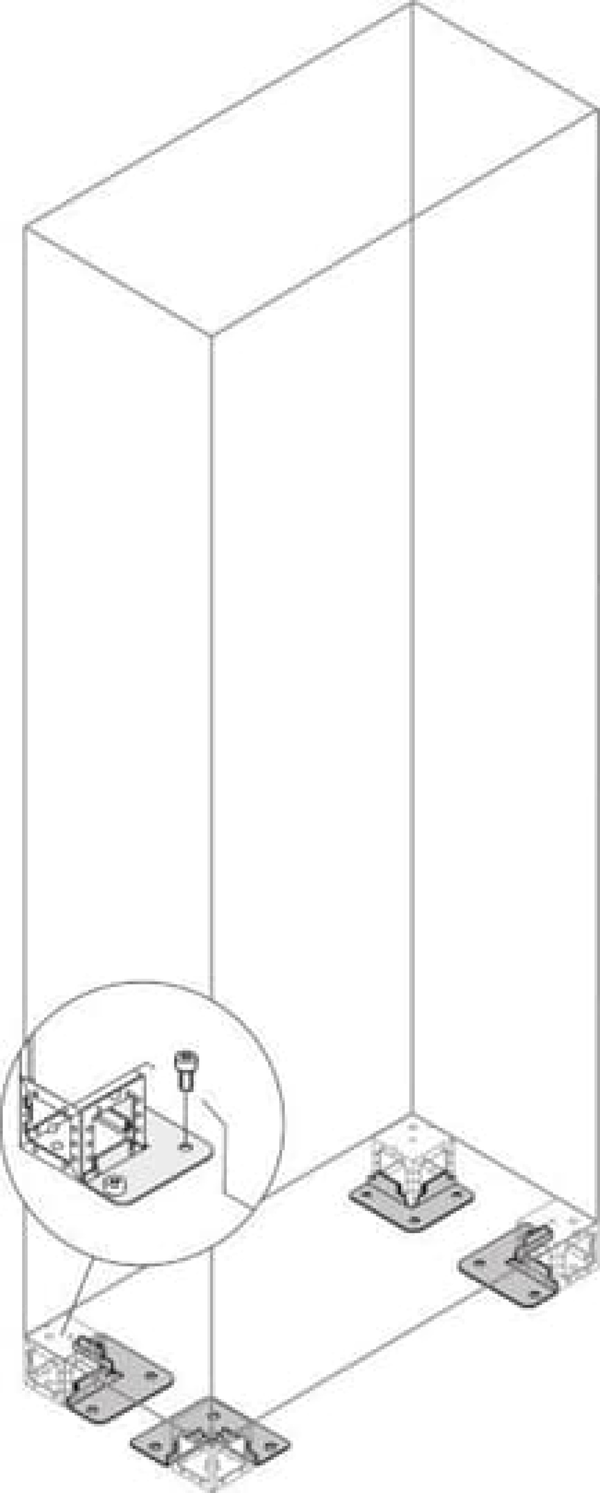 Main Distribution Board W 400 mm H 1400 mm D 300 mm