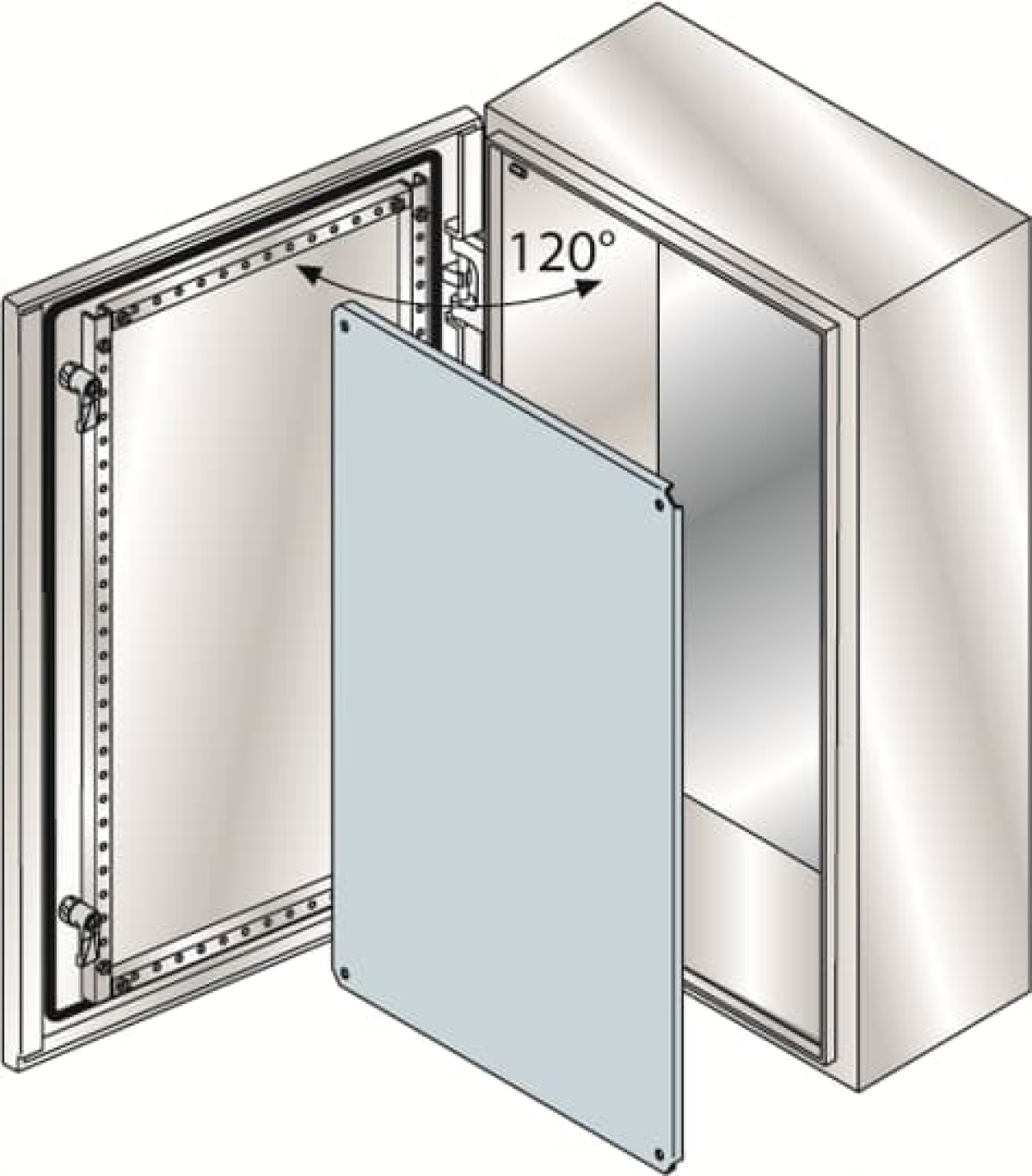 ENCL.BL.DOOR.PLAT.S.STE.600X400X200SPEC