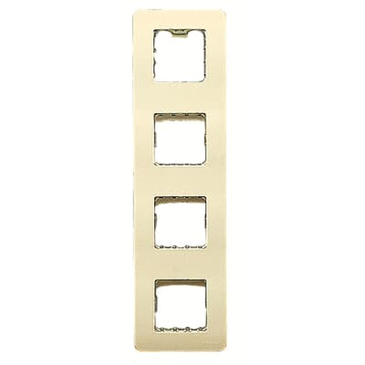Frame 4-gang Cream white electro white - Stylo