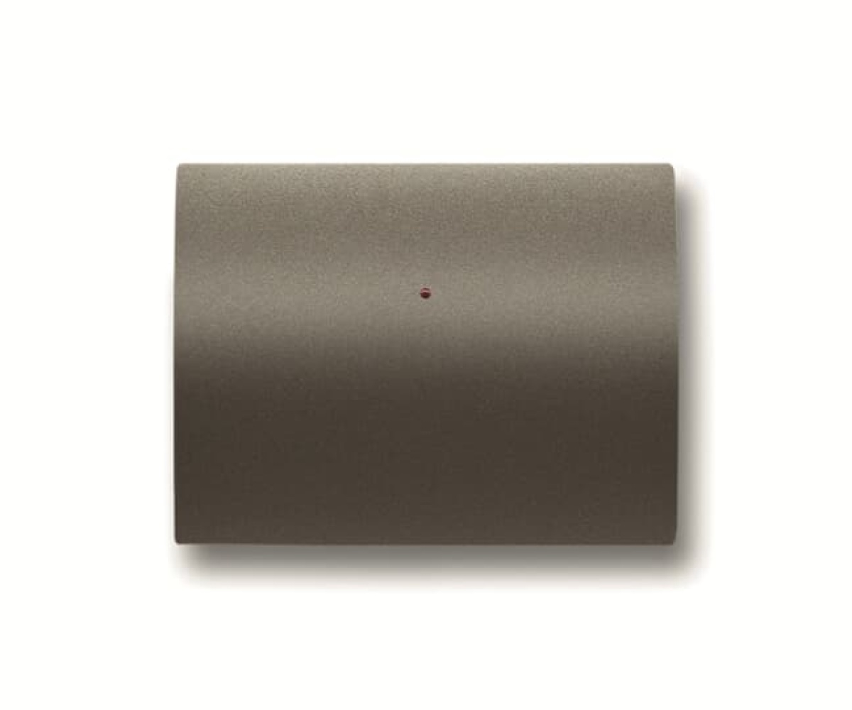 Cover electronic switchdimmer Without imprint for Switchpush button Single push button Aluminium - Olas