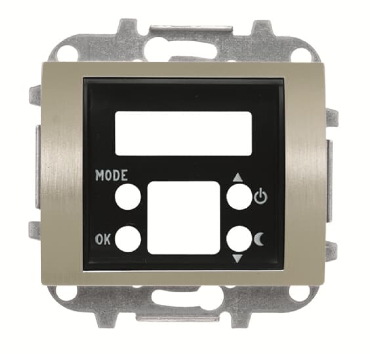 Cover plate thermostat digital for Thermostat Central cover plate Aluminium - Olas