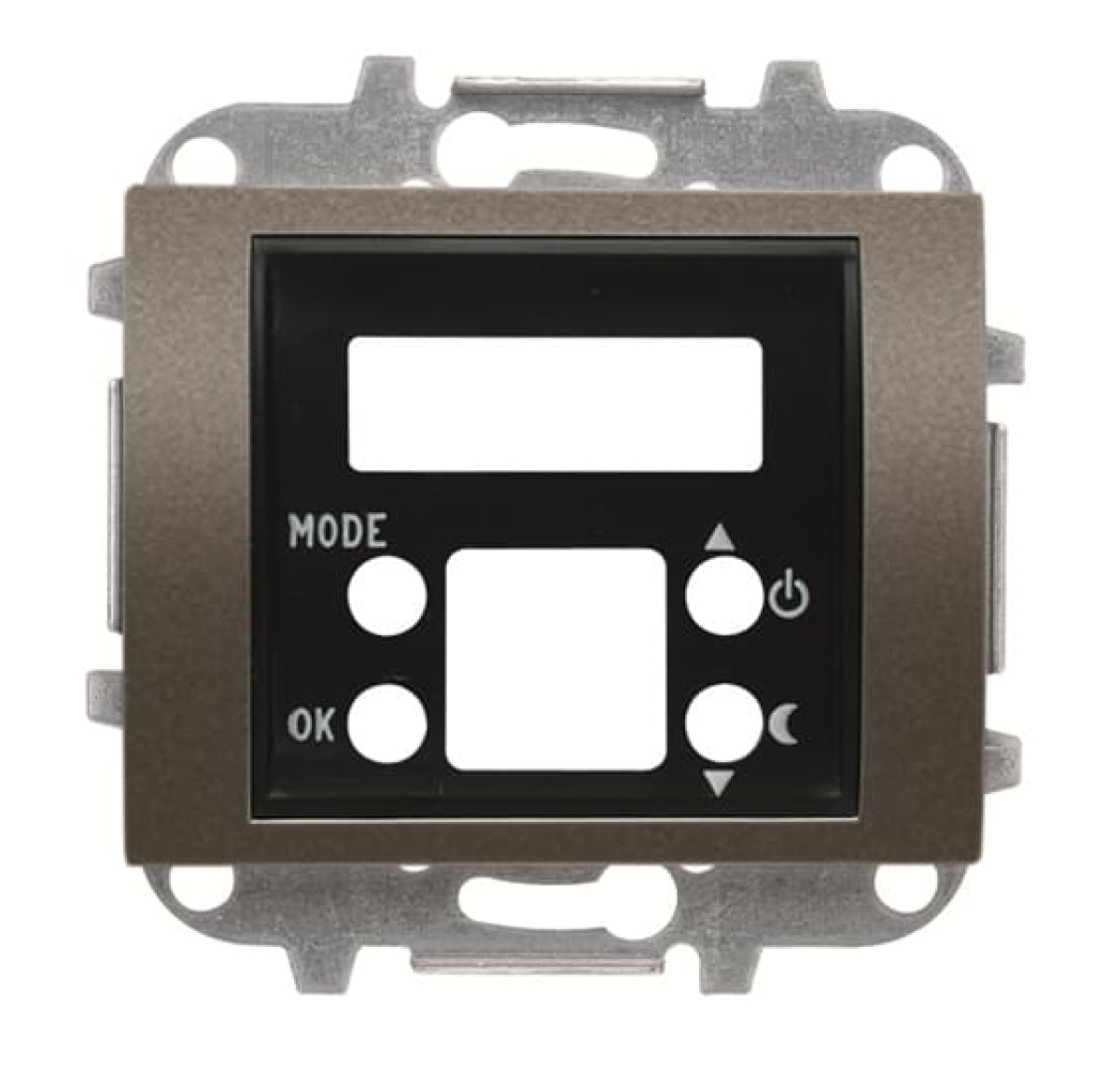 Cover plate thermostat digital for Thermostat Central cover plate Aluminium - Olas
