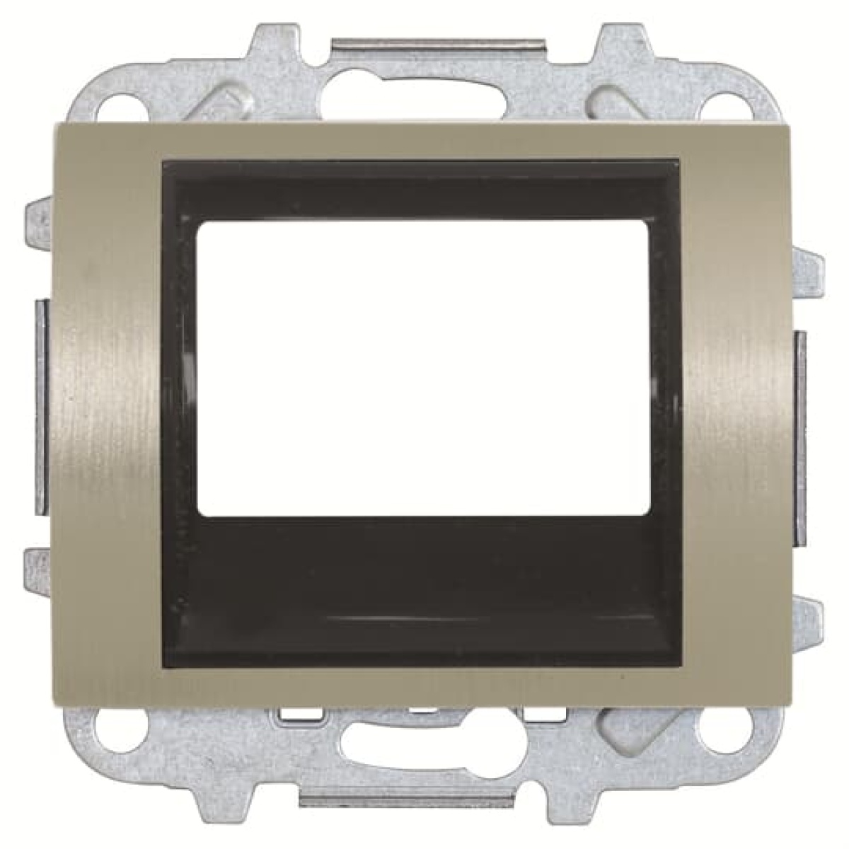 Cover radioampl 2M Radio receiver Central cover plate Aluminium - Olas