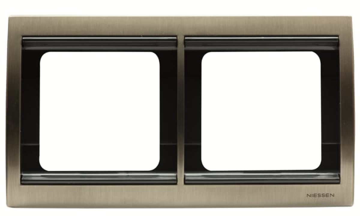 Frame horizontal 2-gang Aluminium - Olas