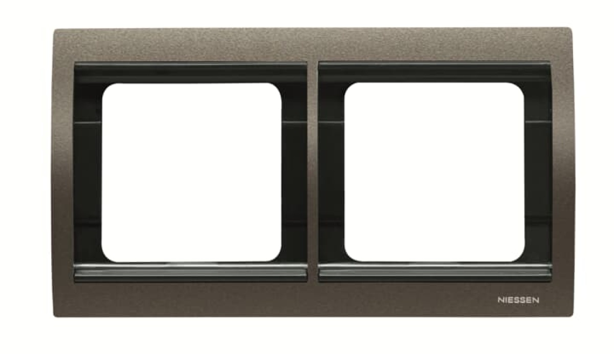 Frame horizontal 2-gang Aluminium - Olas