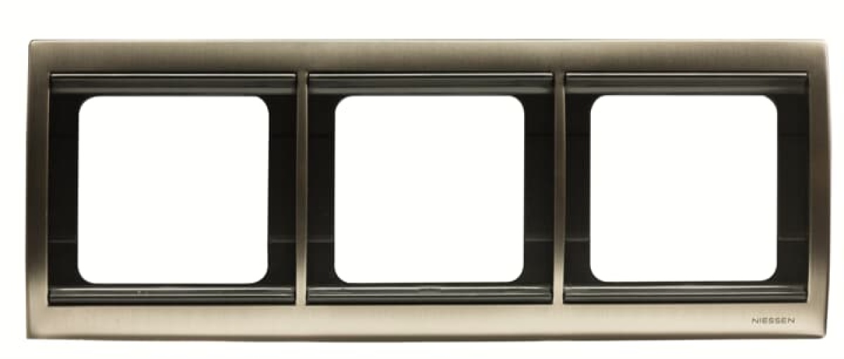 Frame horizontal 3-gang Aluminium - Olas