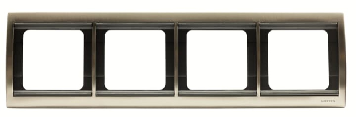Frame horizontal 4-gang Aluminium - Olas